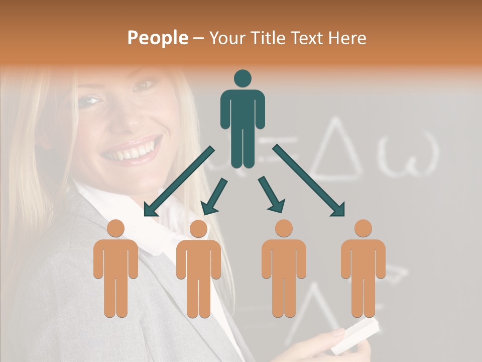 Student Glasses Question PowerPoint Template