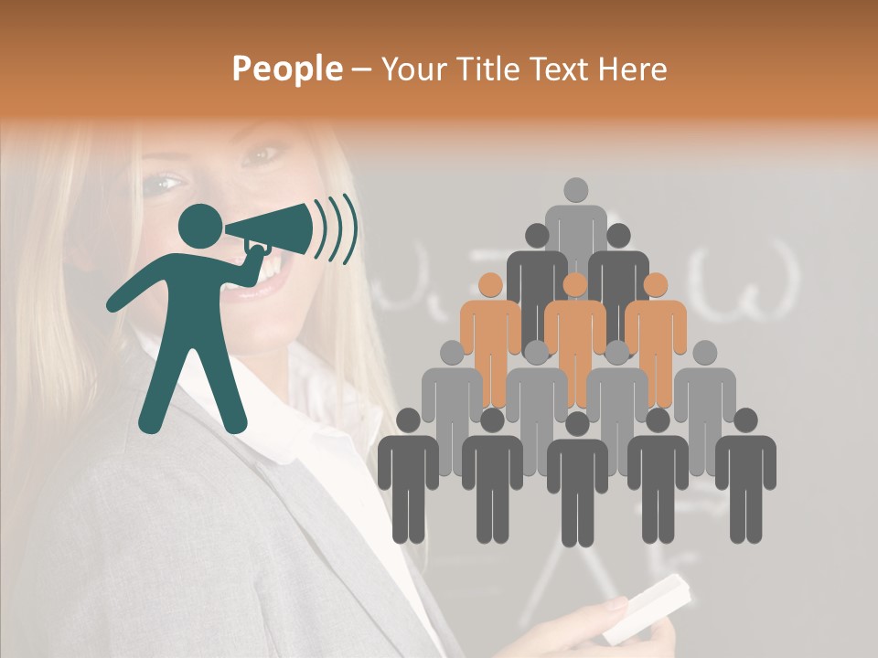 Student Glasses Question PowerPoint Template