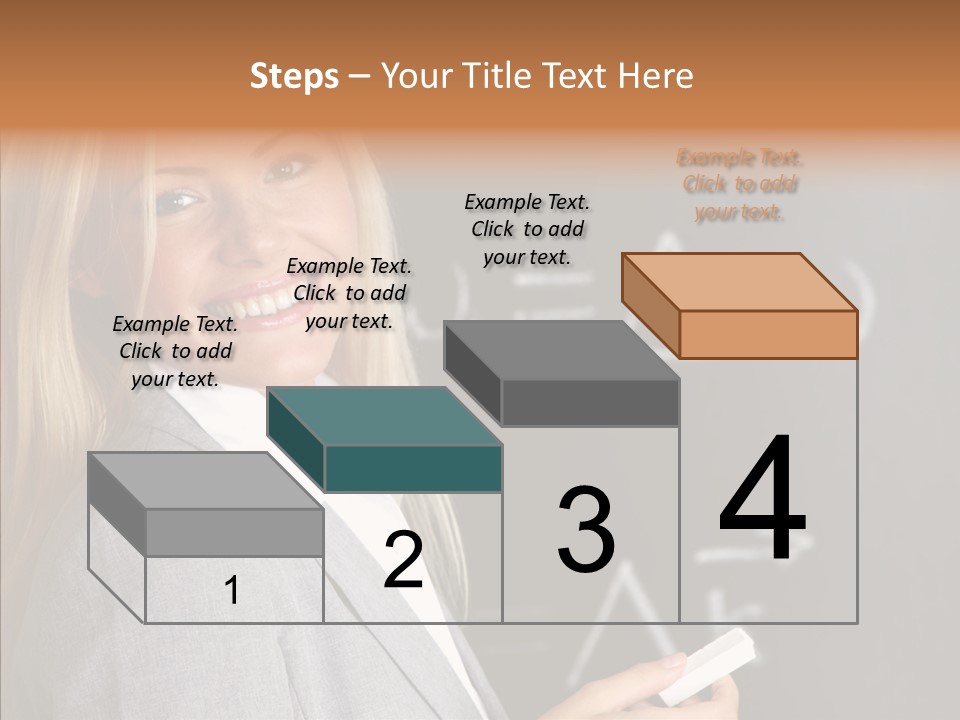 Student Glasses Question PowerPoint Template
