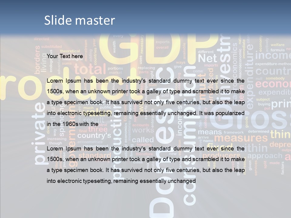 Definition Output Net PowerPoint Template