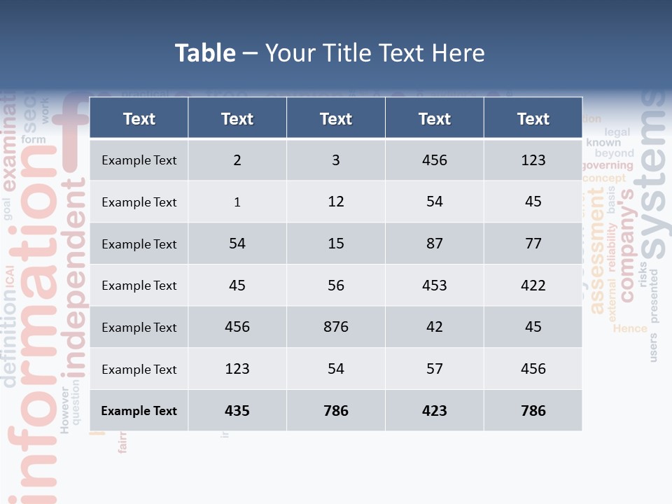 Assessment Seeks Must PowerPoint Template
