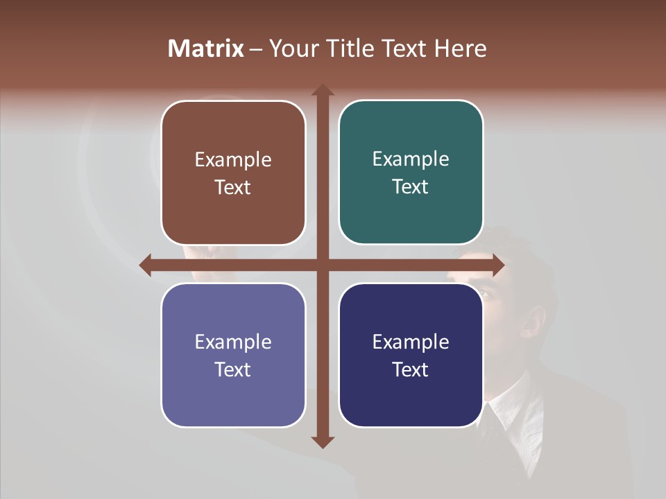 Economics Computer Hand PowerPoint Template