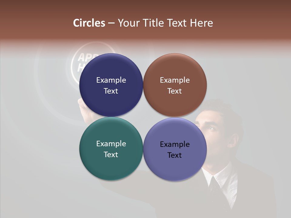 Economics Computer Hand PowerPoint Template