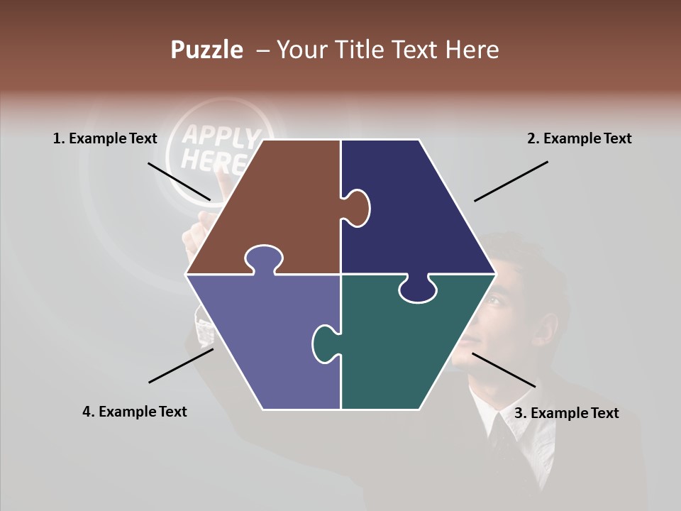 Economics Computer Hand PowerPoint Template