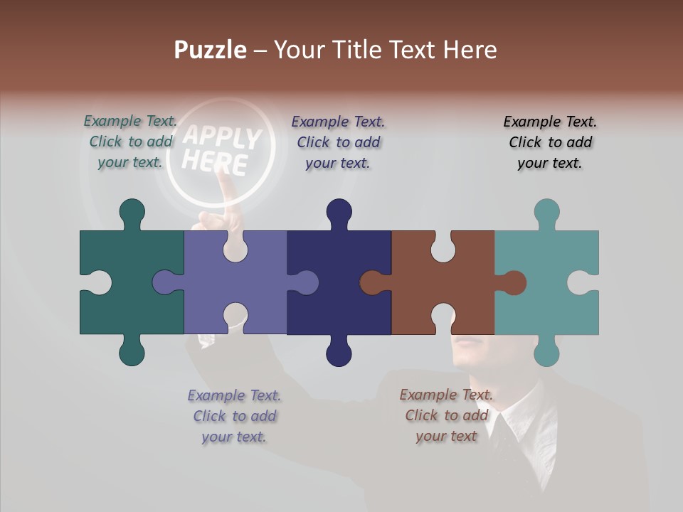 Economics Computer Hand PowerPoint Template