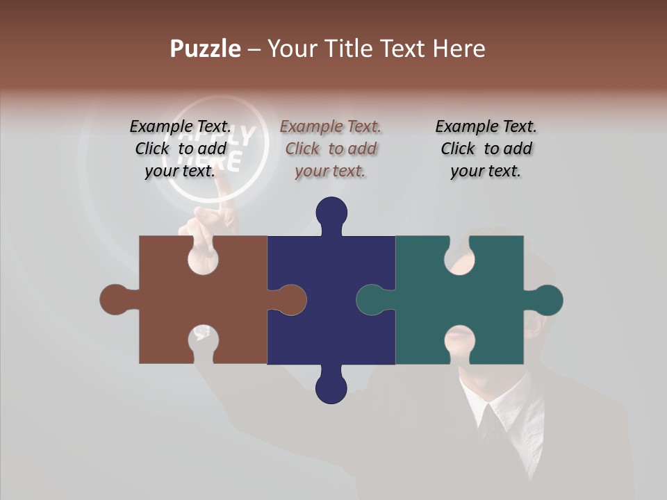 Economics Computer Hand PowerPoint Template