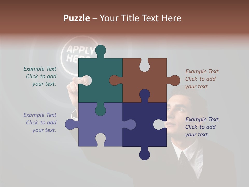 Economics Computer Hand PowerPoint Template