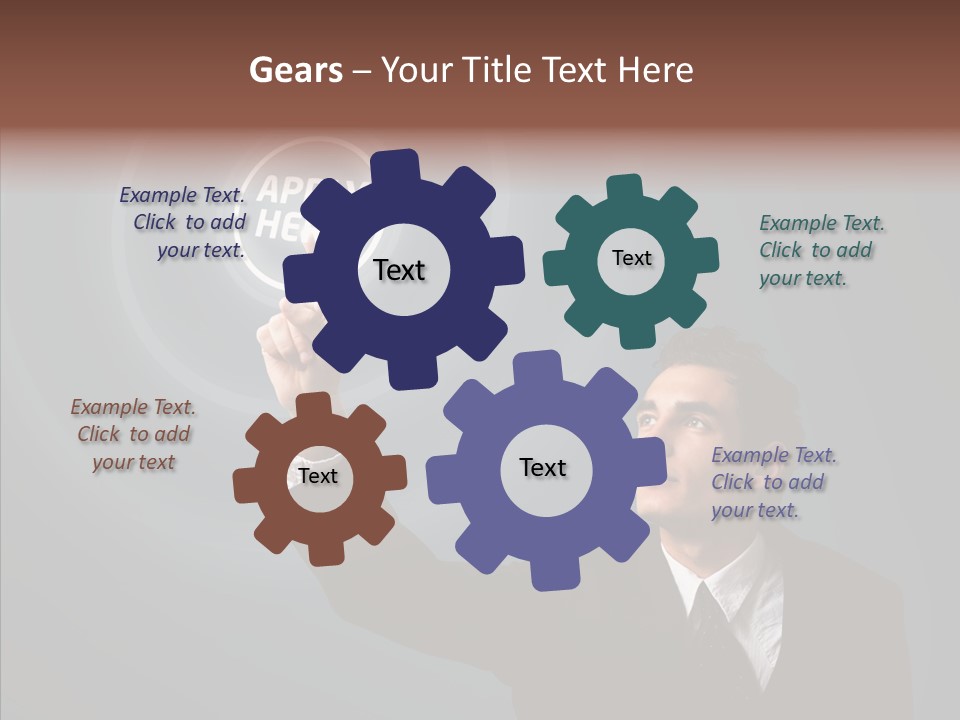 Economics Computer Hand PowerPoint Template