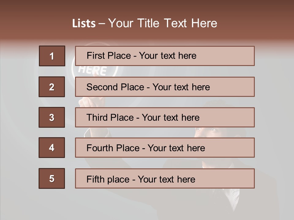 Economics Computer Hand PowerPoint Template