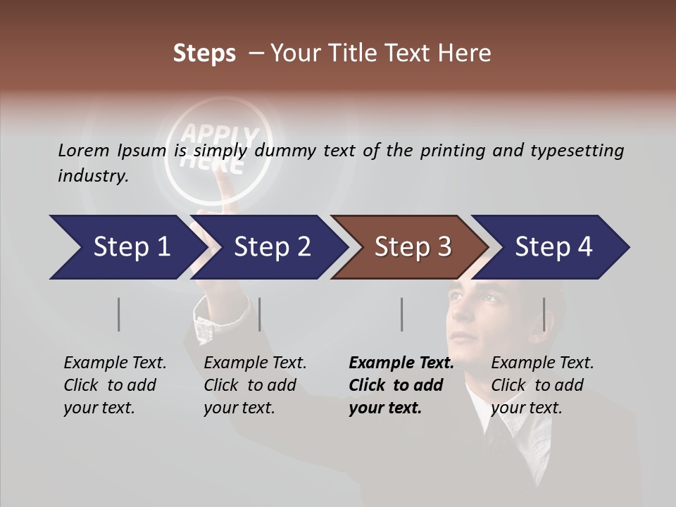 Economics Computer Hand PowerPoint Template