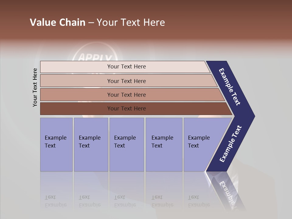 Economics Computer Hand PowerPoint Template