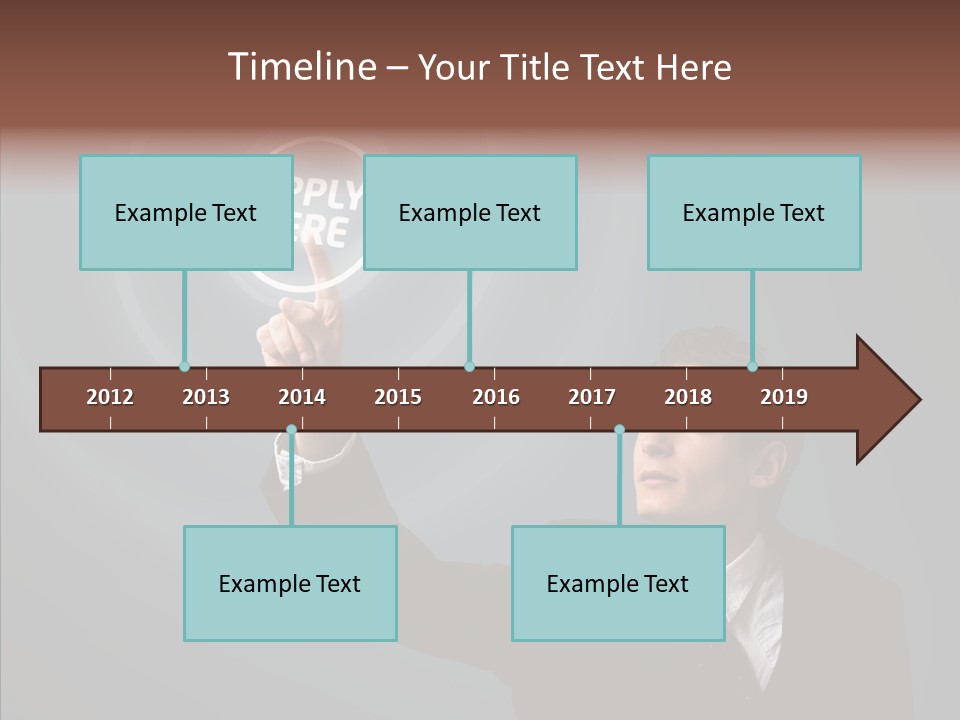 Economics Computer Hand PowerPoint Template