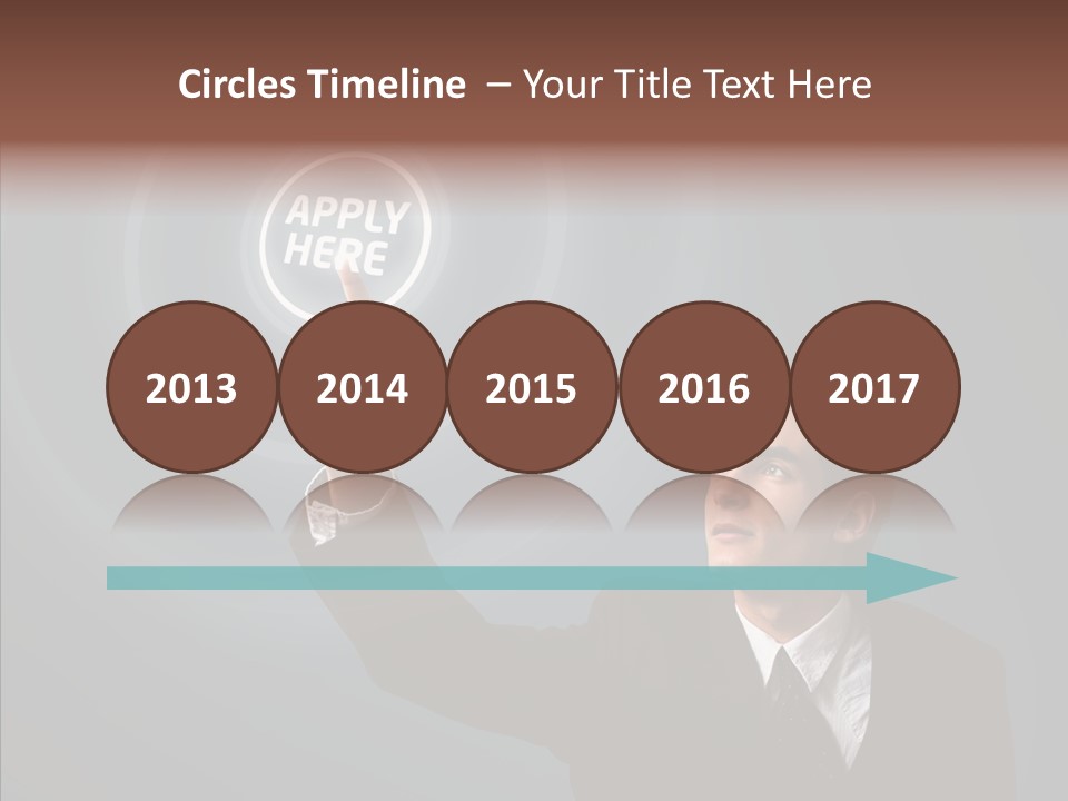 Economics Computer Hand PowerPoint Template