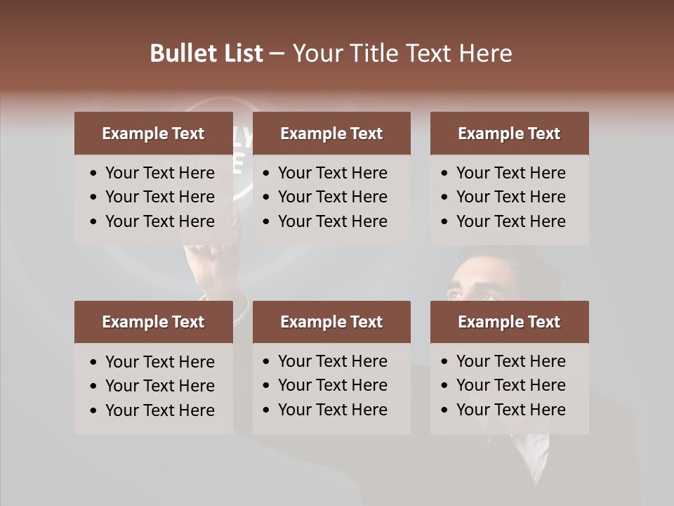Economics Computer Hand PowerPoint Template