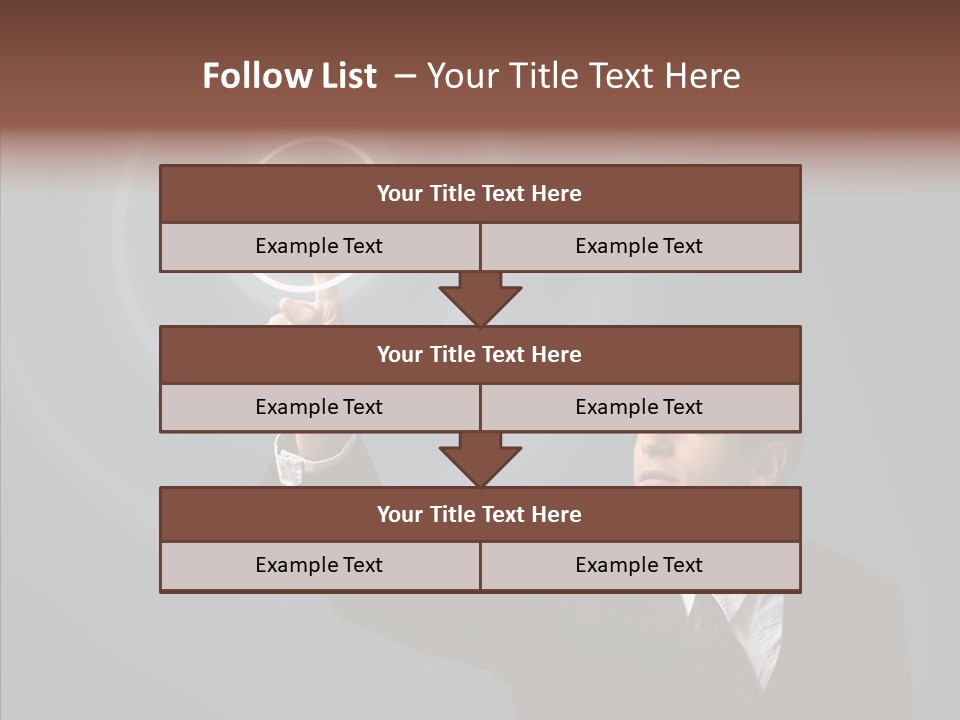 Economics Computer Hand PowerPoint Template