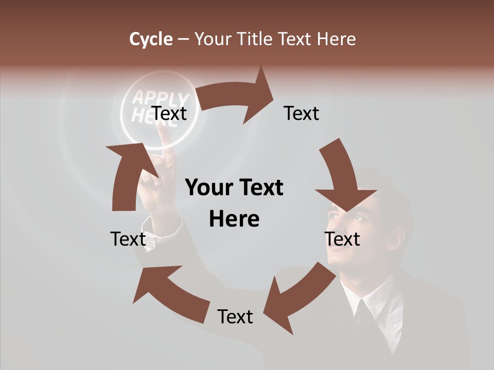 Economics Computer Hand PowerPoint Template