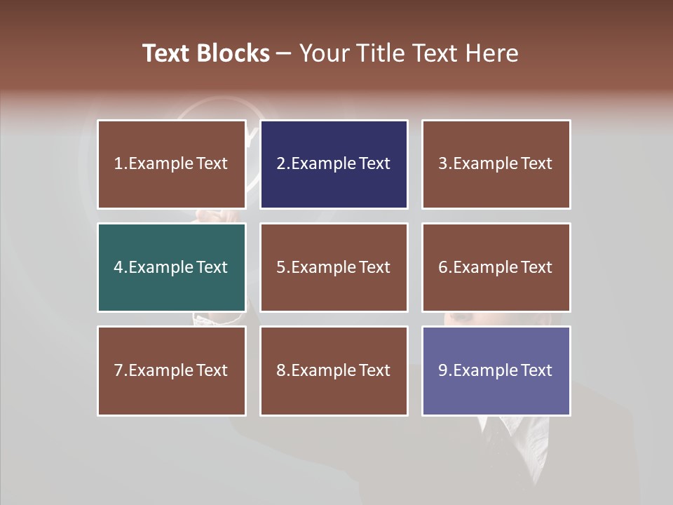 Economics Computer Hand PowerPoint Template