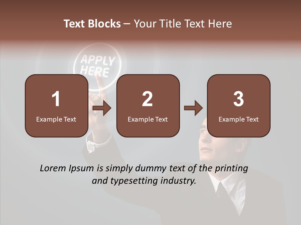 Economics Computer Hand PowerPoint Template