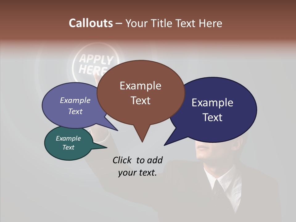 Economics Computer Hand PowerPoint Template