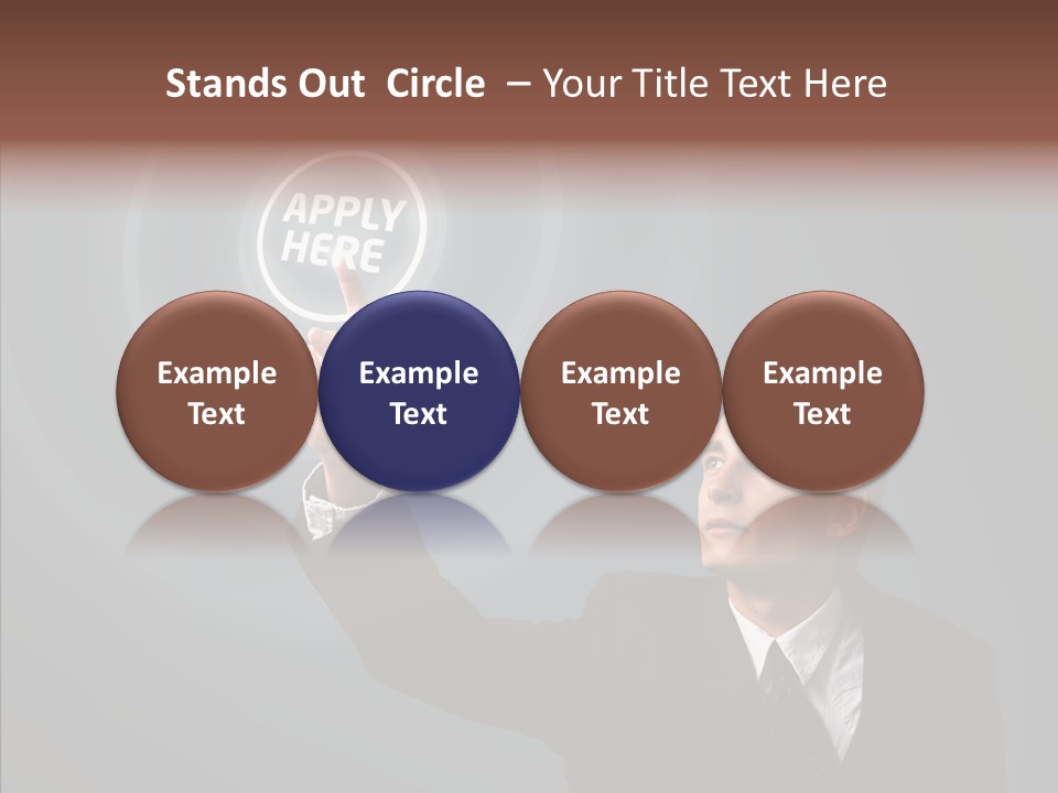 Economics Computer Hand PowerPoint Template