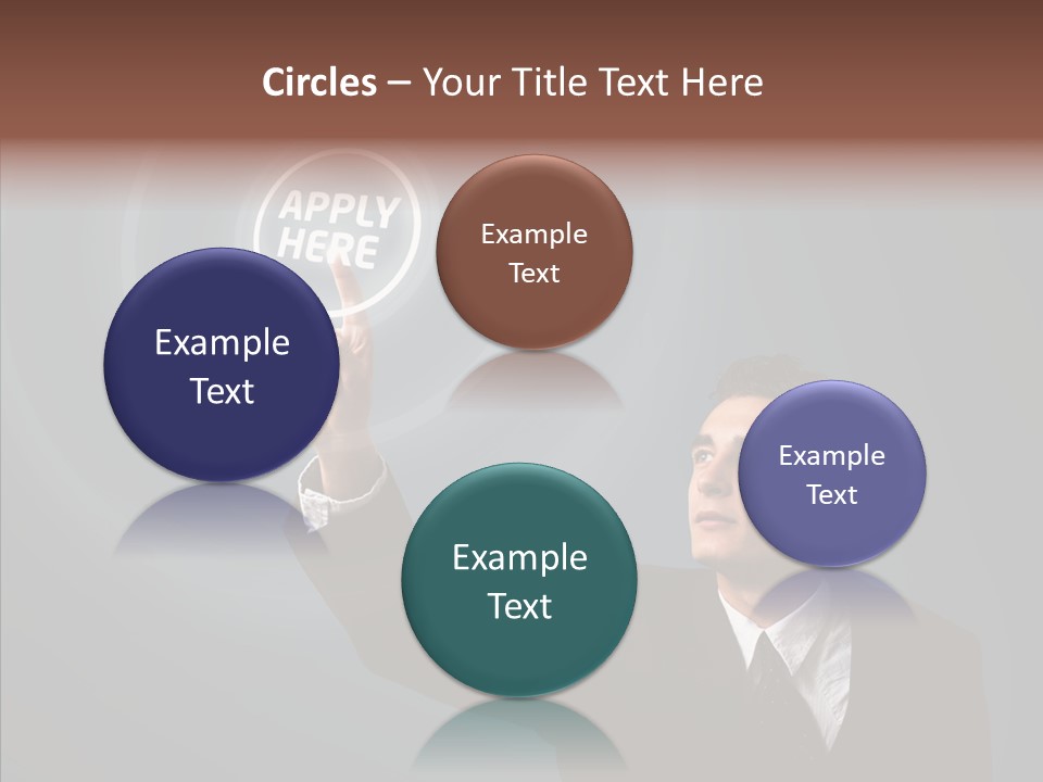 Economics Computer Hand PowerPoint Template