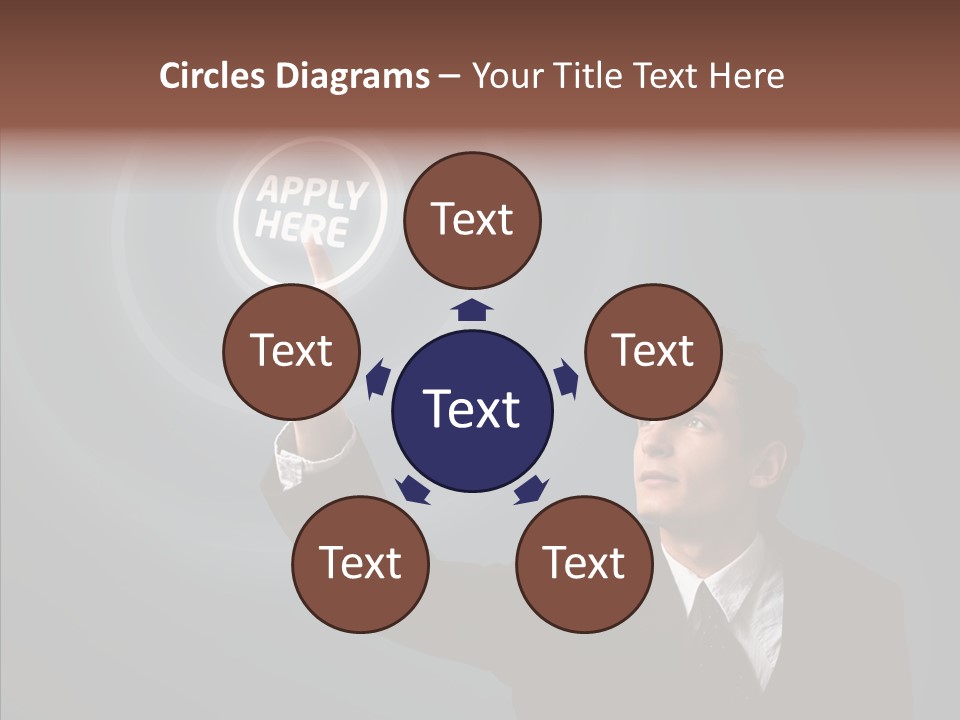 Economics Computer Hand PowerPoint Template