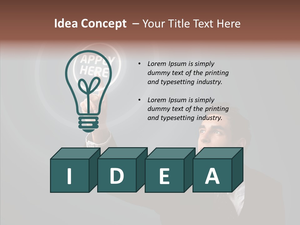 Economics Computer Hand PowerPoint Template