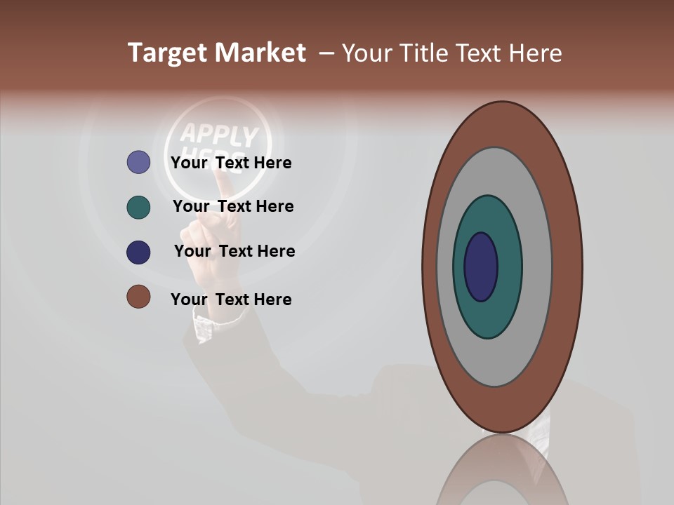 Economics Computer Hand PowerPoint Template