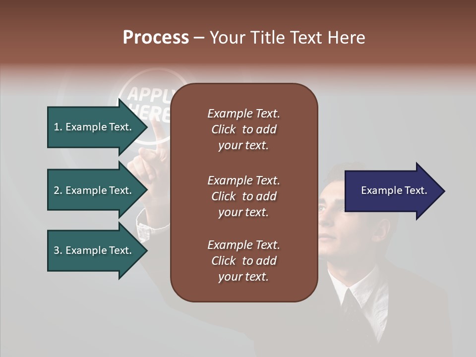 Economics Computer Hand PowerPoint Template