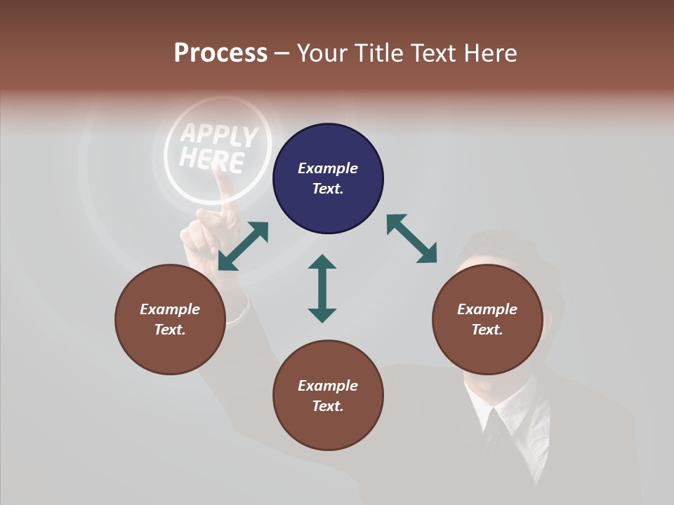 Economics Computer Hand PowerPoint Template