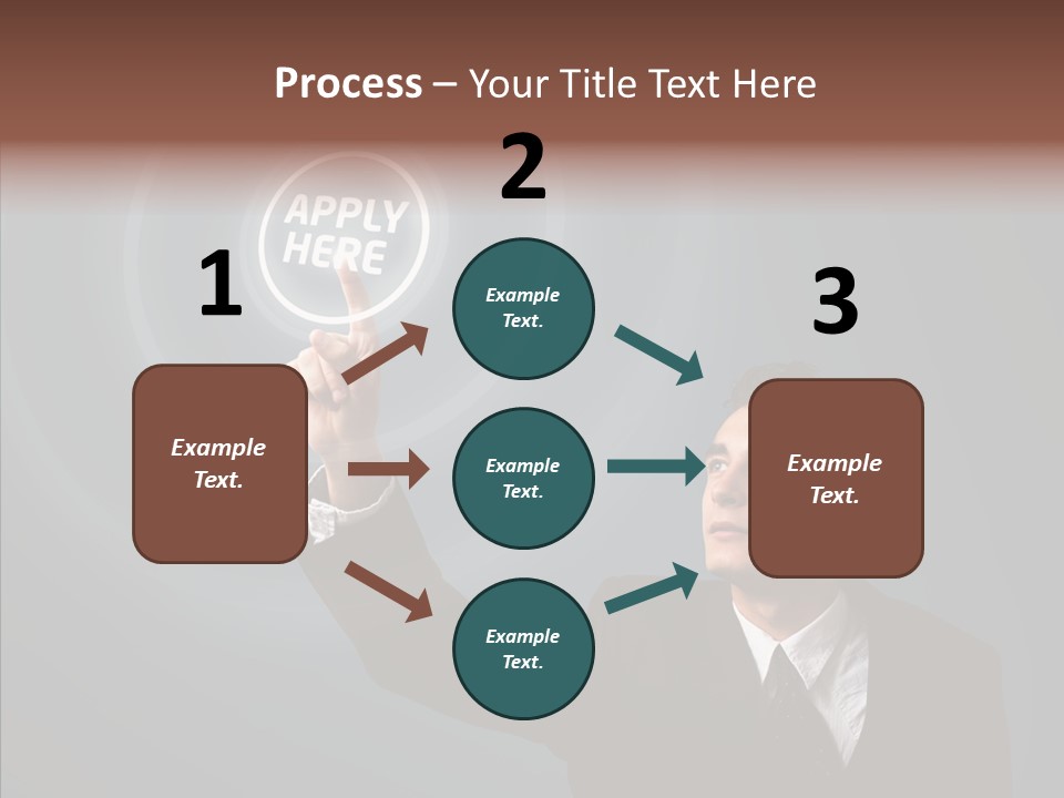 Economics Computer Hand PowerPoint Template