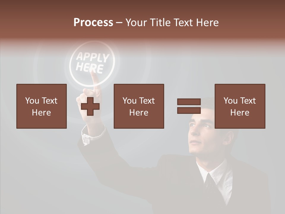 Economics Computer Hand PowerPoint Template