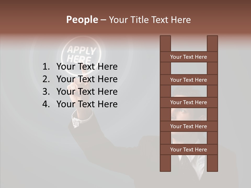 Economics Computer Hand PowerPoint Template