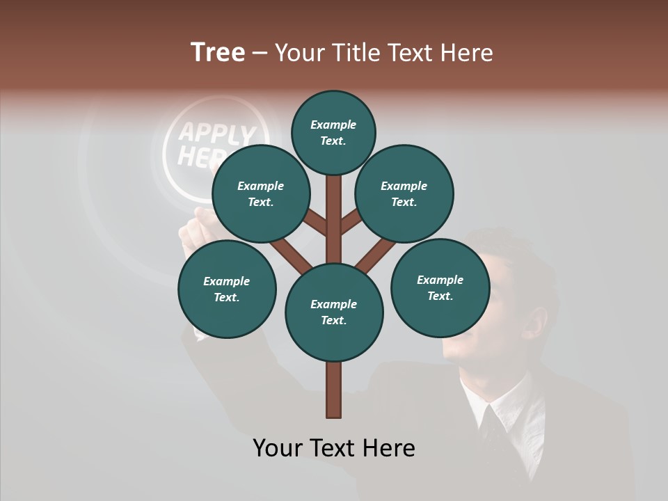 Economics Computer Hand PowerPoint Template