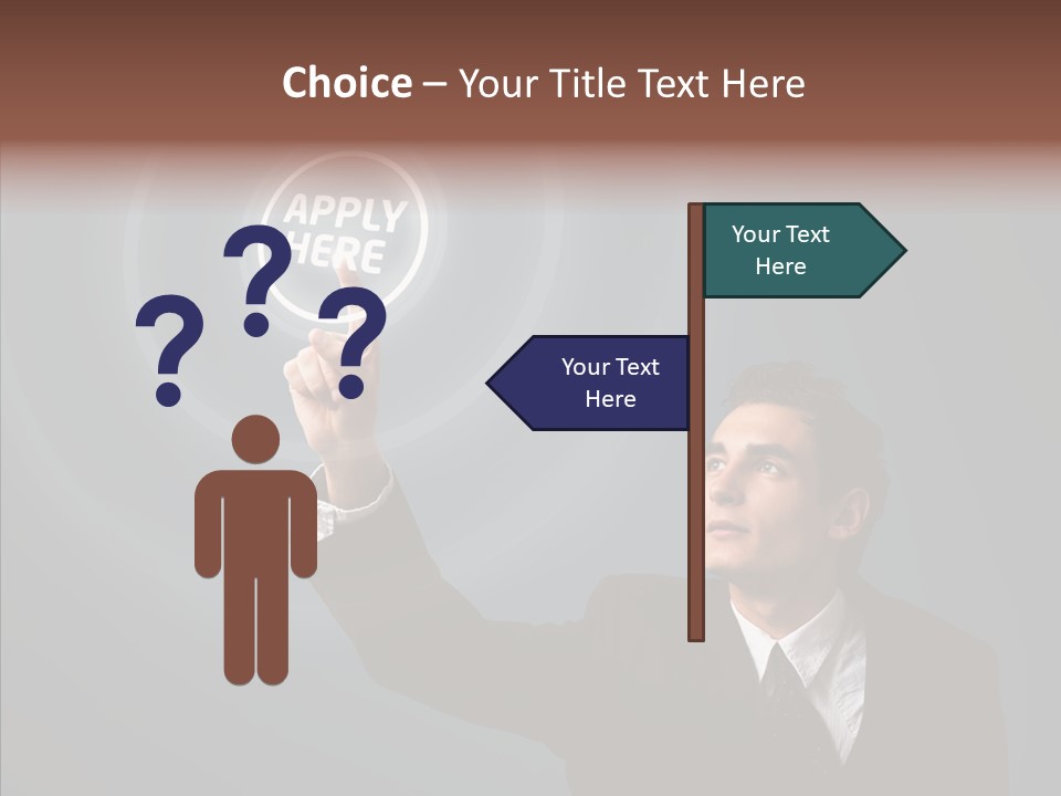 Economics Computer Hand PowerPoint Template