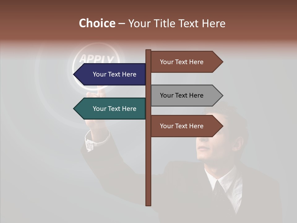 Economics Computer Hand PowerPoint Template