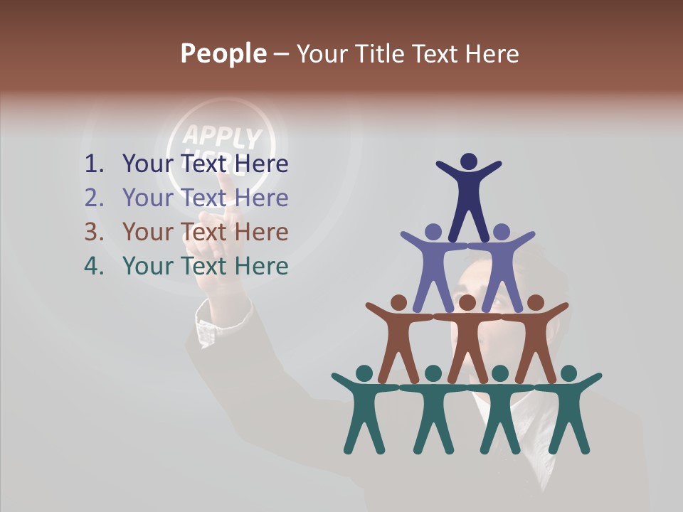 Economics Computer Hand PowerPoint Template