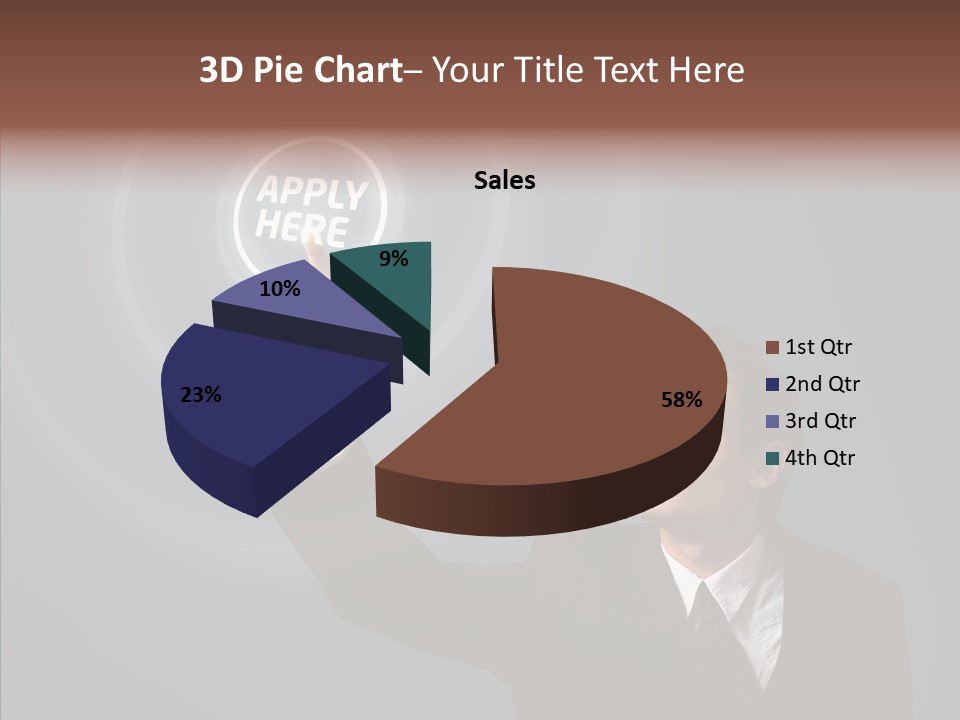 Economics Computer Hand PowerPoint Template