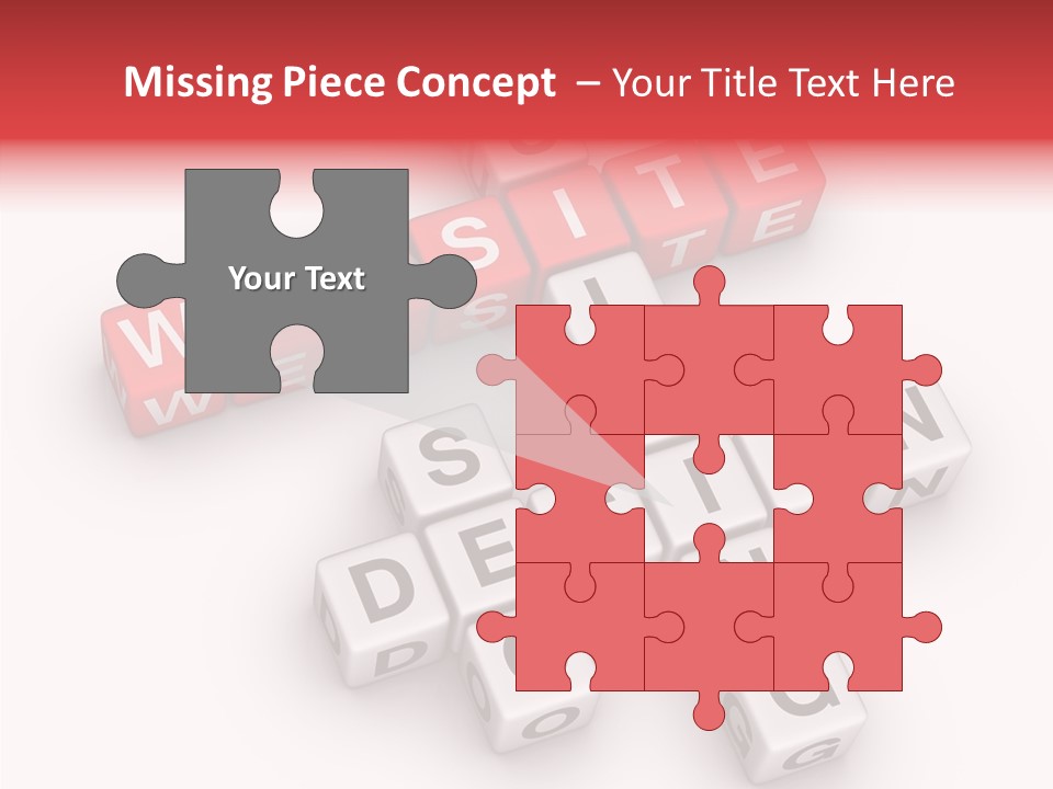 Internet Letter Seo PowerPoint Template