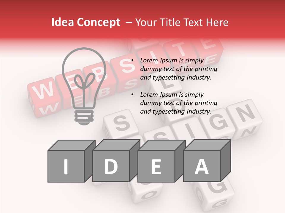 Internet Letter Seo PowerPoint Template