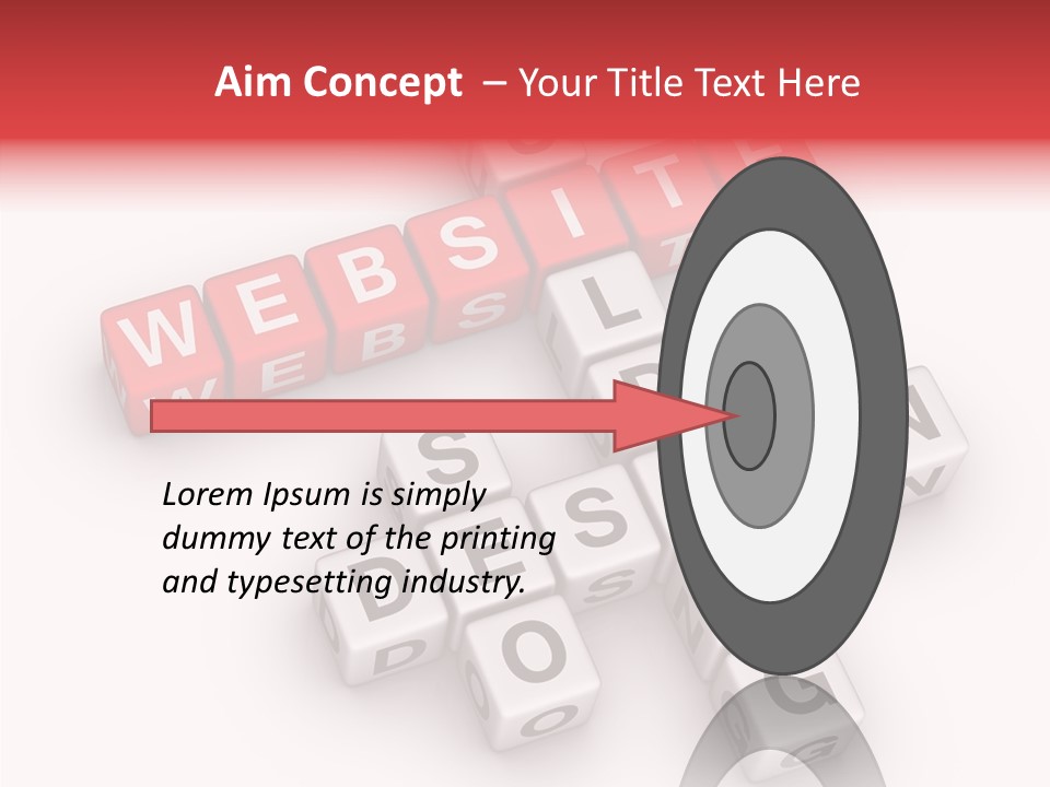 Internet Letter Seo PowerPoint Template