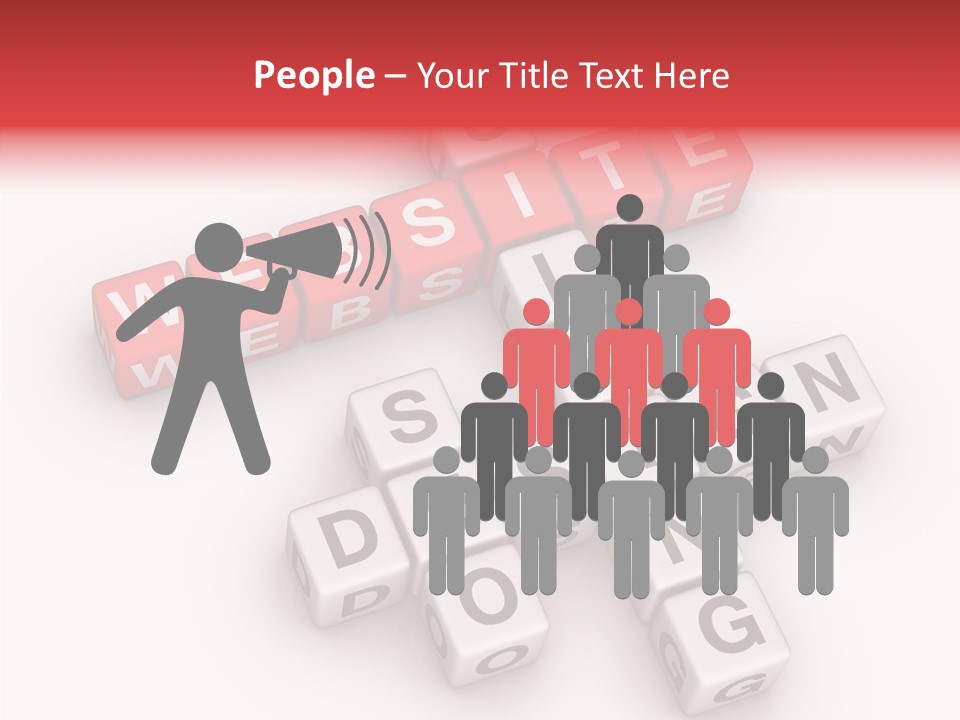 Internet Letter Seo PowerPoint Template