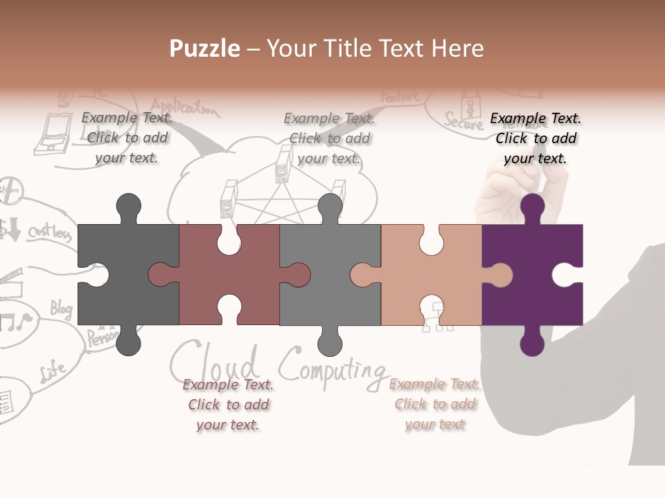 Planning Notebook Businessman PowerPoint Template