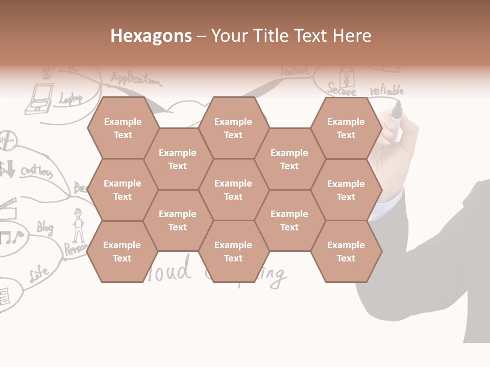 Planning Notebook Businessman PowerPoint Template