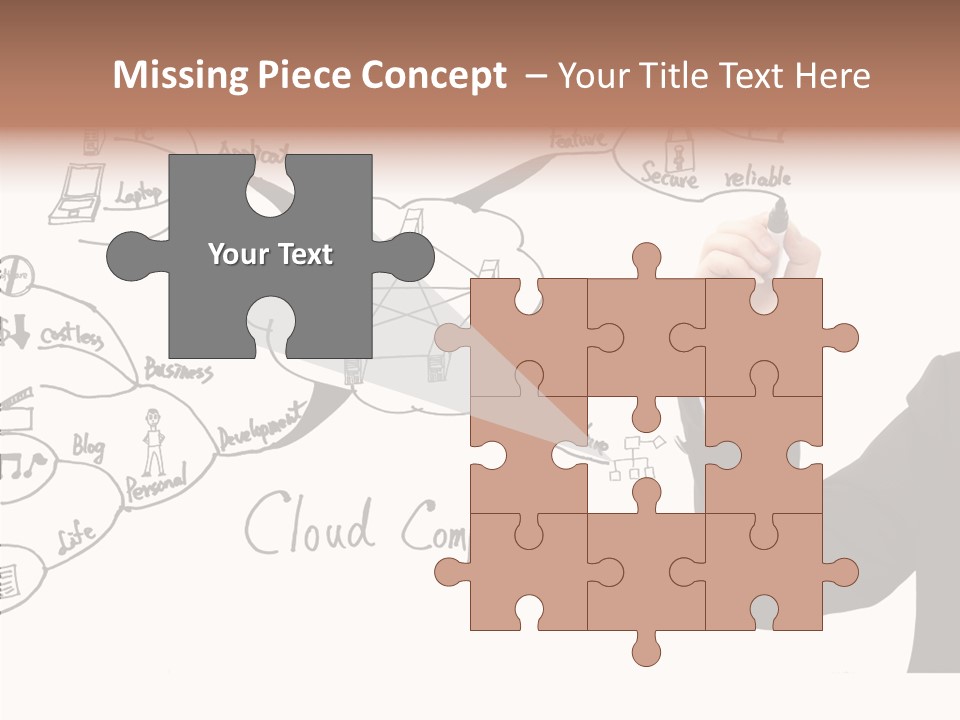 Planning Notebook Businessman PowerPoint Template