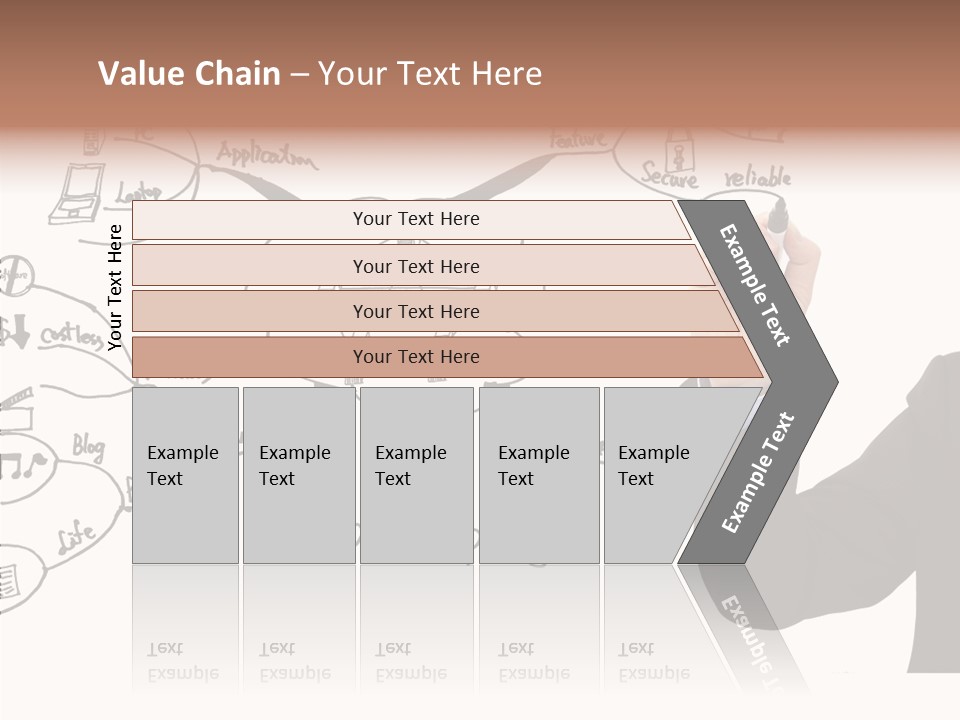 Planning Notebook Businessman PowerPoint Template