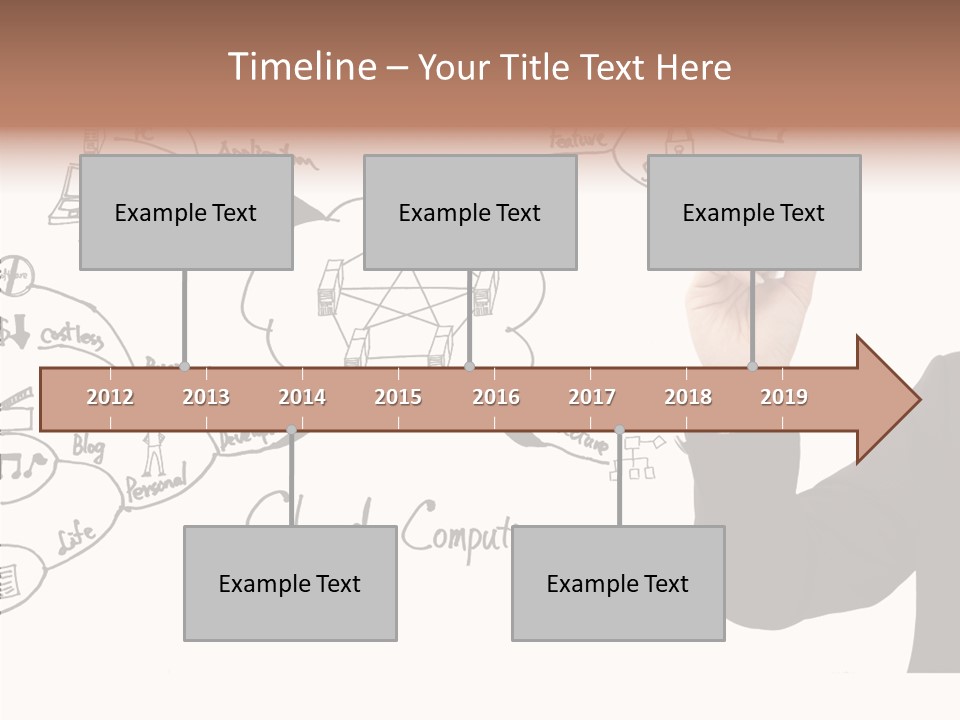 Planning Notebook Businessman PowerPoint Template