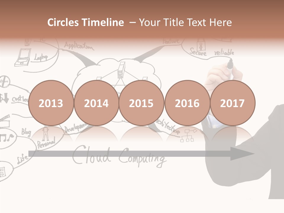 Planning Notebook Businessman PowerPoint Template