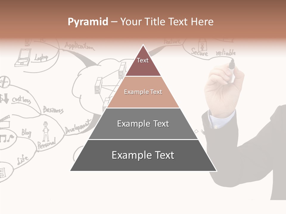 Planning Notebook Businessman PowerPoint Template
