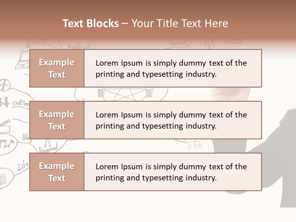 Planning Notebook Businessman PowerPoint Template